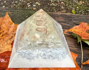 3.25 inch Orgonite® Pyramid with Moonstone