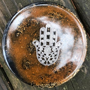 Orgonite® Coaster- Charging Plates, Various Crystals
