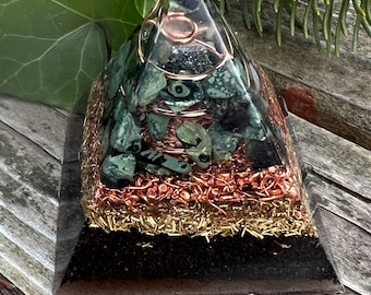Orgonite® Pyramid with Kambaba Jasper 2.25 inch