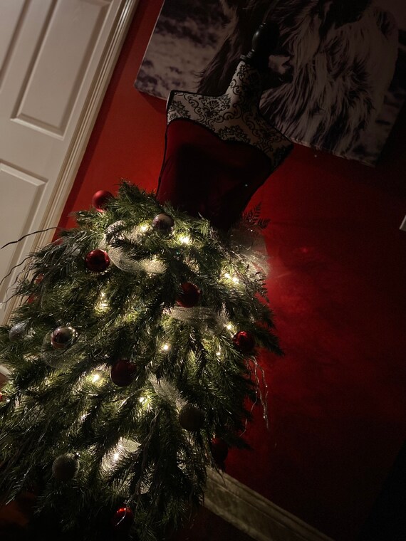 christmas tree made like a dress How to Create a Dress Form Christmas Tree