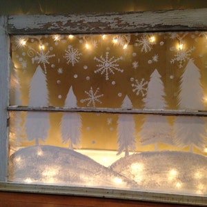 Hand painted window