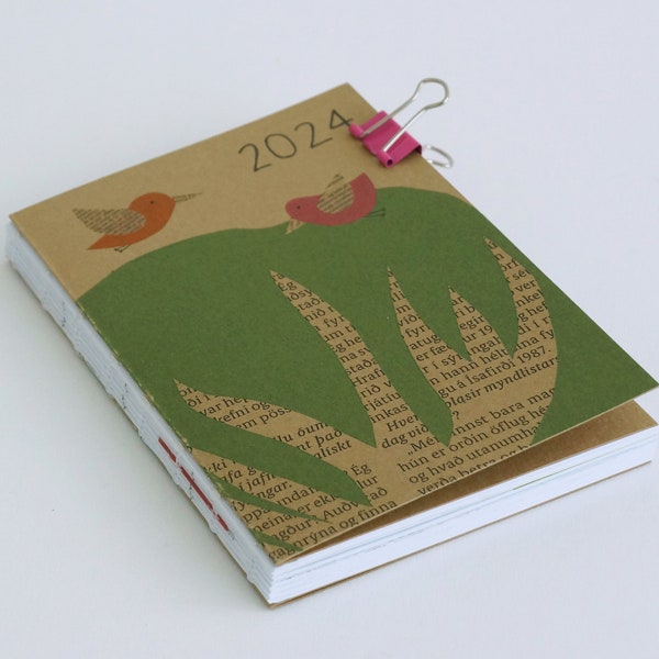 Kalender 2024 A6 oder A5, Taschenkalender, Diary, Calendar