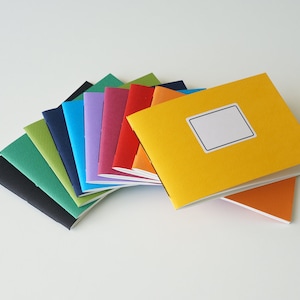 Cuaderno, formato apaisado A6, cuaderno de bocetos, cuaderno imagen 1