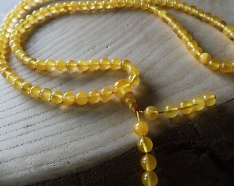 Amber Mala, Mala 108, Buddhist mala,baltic amber mala, white amber, meditation mala , 6 mm beads