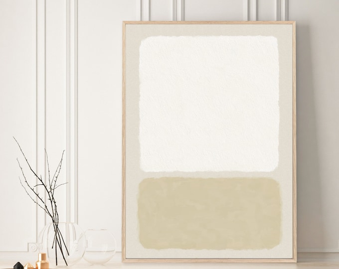 Large Abstract Painting, Beige Abstract Art, 30x40 Wall Art, Minimalist Print, Modern Wall Art, Oversized Wall Art, Instant Download