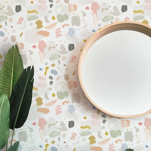 Colourful Nursery Wallpaper, Removable Wallpaper, Multicoloured Peel and stick Wallpaper, Playroom Decor, Eco- Friendly Kids Room Wallpaper