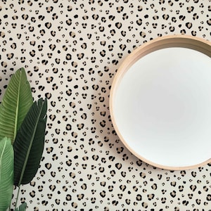 Leopard Print Wallpaper, Peel n Stick Wallpaper, Boho Wallpaper, Self Adhesive Mural Wallpaper, Animal Print Wallpaper, Bold Wall Decor