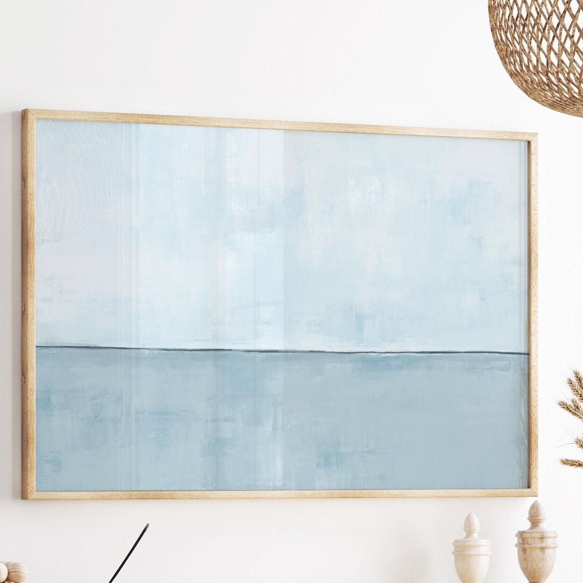 Large Abstract Painting, Modern Art, Coastal Wall Art, Minimal Painting, Pale Blue Wall Art, Contemporary Art, Rothko Inspired, Large Art - Etsy