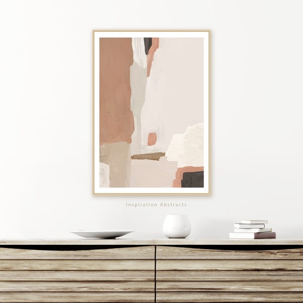 Large Abstract Painting, Earth Tone print, Minimalist Art, Printable Art, Abstract Art, Oil Painting, Neutral Decor, Bedroom Wall Art