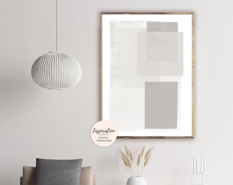 Geometric Abstract Art, Zen Wall Art, Digital Download, Minimalist Art, Calming Wall Art, Abstract Poster