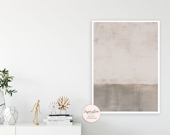 Large Minimal Painting, Large Wall Art, Printable Art, Modern Wall Art, Neutral Painting, Contemporary Art, Rothko Inspired