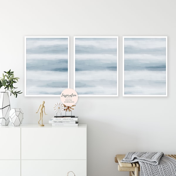 Pale Blue Wall Art Etsy