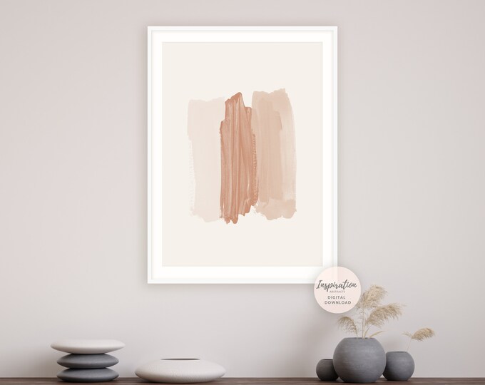 Neutral Color Wall Art Minimalist Print Boho Decor,Abstract Print Earth Tone Abstract Art Digital Print Printable Art Beige Gray Print