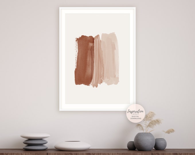 Neutral Color Wall Art Minimalist Print Boho Decor,Abstract Print Earth Tone Abstract Art Digital Print Printable Art Beige Gray Print