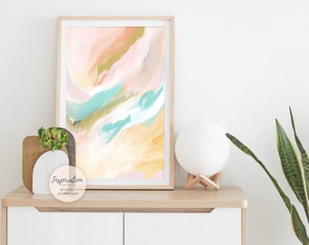 Colourful Wall Art, Abstract Painting, Printable Art, Nursery Wall Art, Abstract Art, Acrylic Painting, Modern Art, Poster Prints