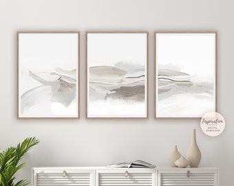 Minimal Abstract Prints, 3 Piece Wall Art, Minimalist Art, Large Wall Art, Zen Wall Art, Living Room Art, Modern Art Print, Abstract Art Set