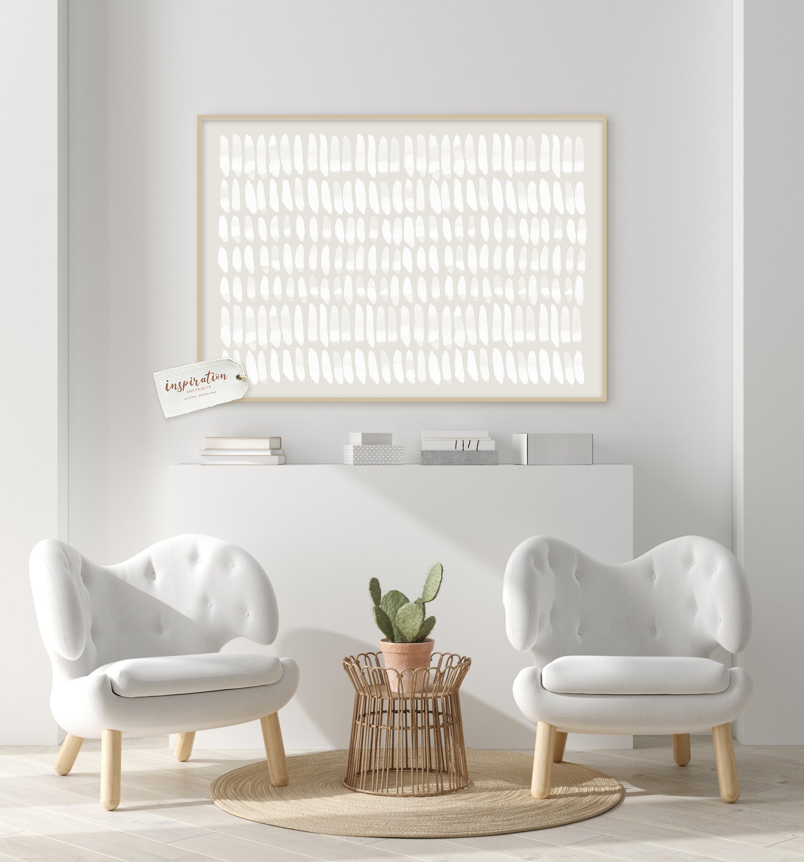 Minimalist Beige and White Art Print Printable Art Zen Wall Etsy