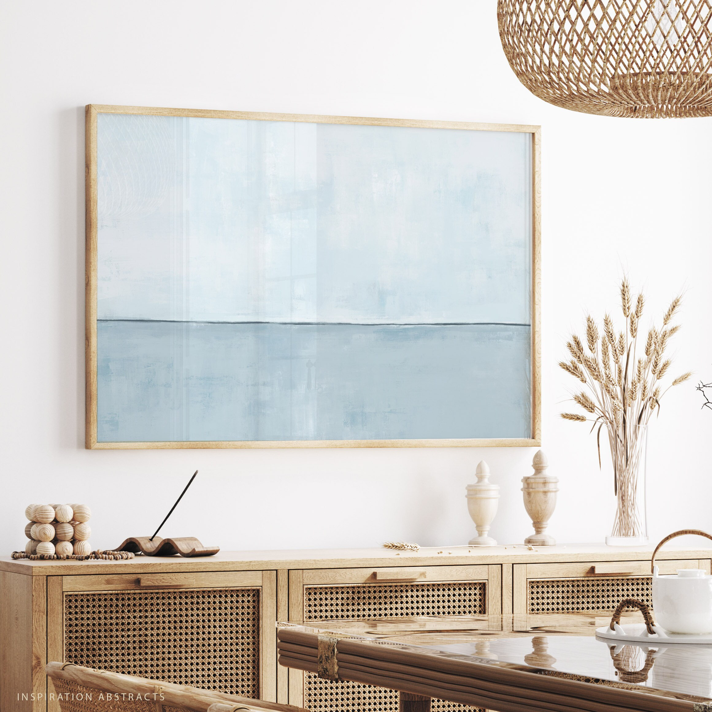 Large Abstract Painting Modern Art Coastal Wall Art Minimal Etsy UK