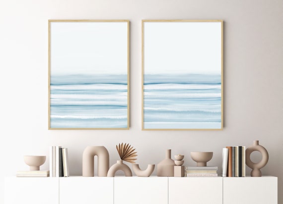 Serene Watercolor Paintings, Modern Wall Art, Set of 2 Prints, Printable Wall Art, Bedroom Decor, Zen Wall Art, Abstract Wall Art