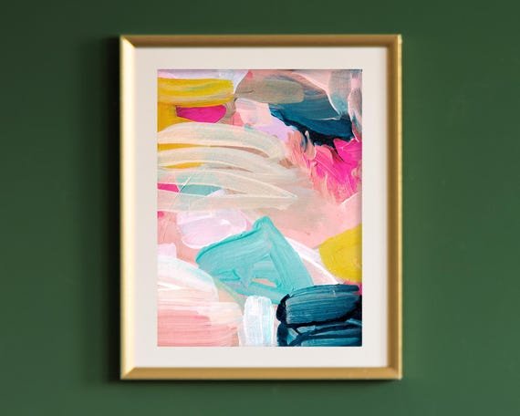 Colourful Abstract Painting, Printable Art, Nursery Art, Abstract Art, 18x24 Art Prints, Nursery Decor, Modern Art, Kids Room Art