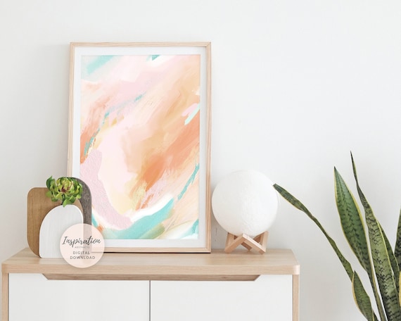 Colourful Abstract Painting, Printable Art, Colourful Wall Art, Nursery Decor, Abstract Art, Acrylic Painting, Modern Art, Digital Prints
