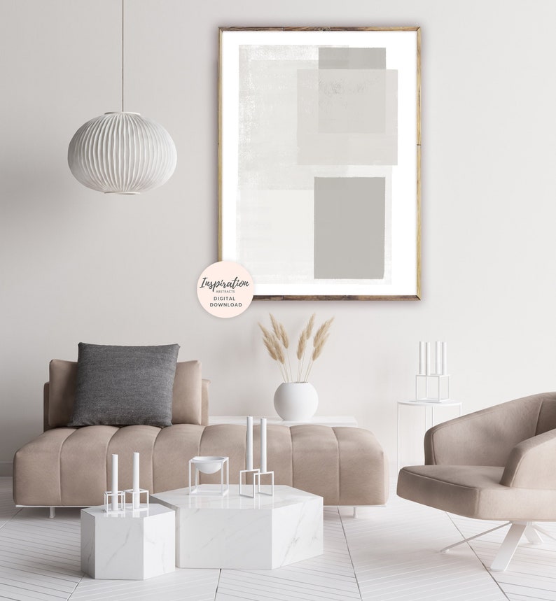Minimal Abstract Art Apartment Decor Minimalist Art Calming Etsy