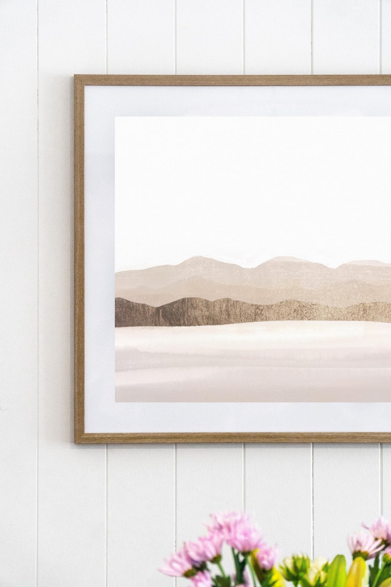 Abstract Landscape Painting Modern Wall Art Minimal Etsy