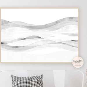 Large Minimal Wall Art, Abstract Art, Zen Wall Art, Mindfulness gift, Horizontal Wall Art, Printable Art, Modern Art, Large Wall Art image 2