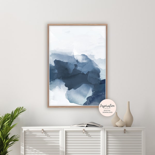 Navy Blue Wall Art Etsy