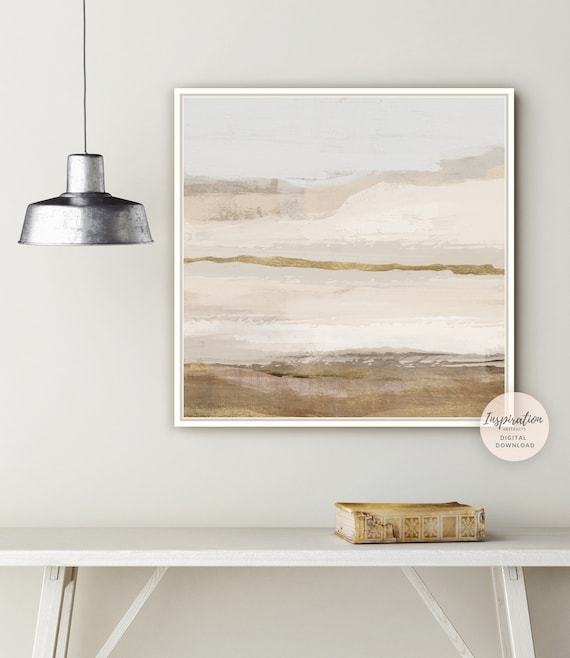 Minimal Landscape Painting, Printable Art, Abstract Wall Art, Living Room Decor, Large Wall Art, Abstract Landscape, Modern Wall Art