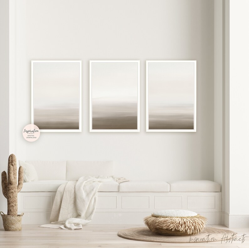 Minimalist Gallery Wall Printable Art 3 Piece Wall Art Etsy