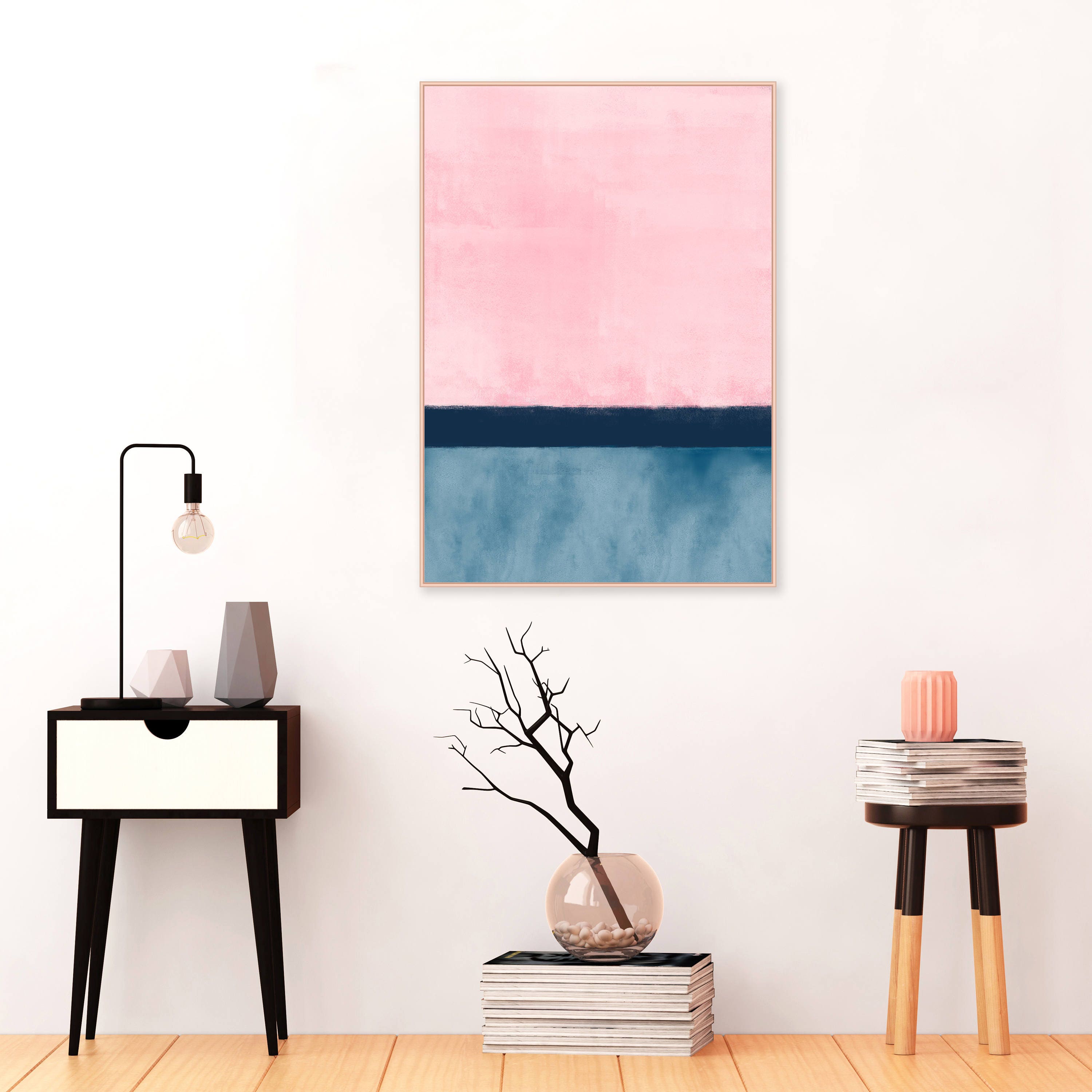 LARGE ABSTRACT PAINTING ON CANVAS WALL ART A1 30/" x 20/"