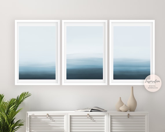 Coastal Wall Art Set, Set of 3 Prints, Gallery Wall Set, Calming Wall Art, Minimalist Art, 24x36 Art Prints, Printable Art, Wall Art Set