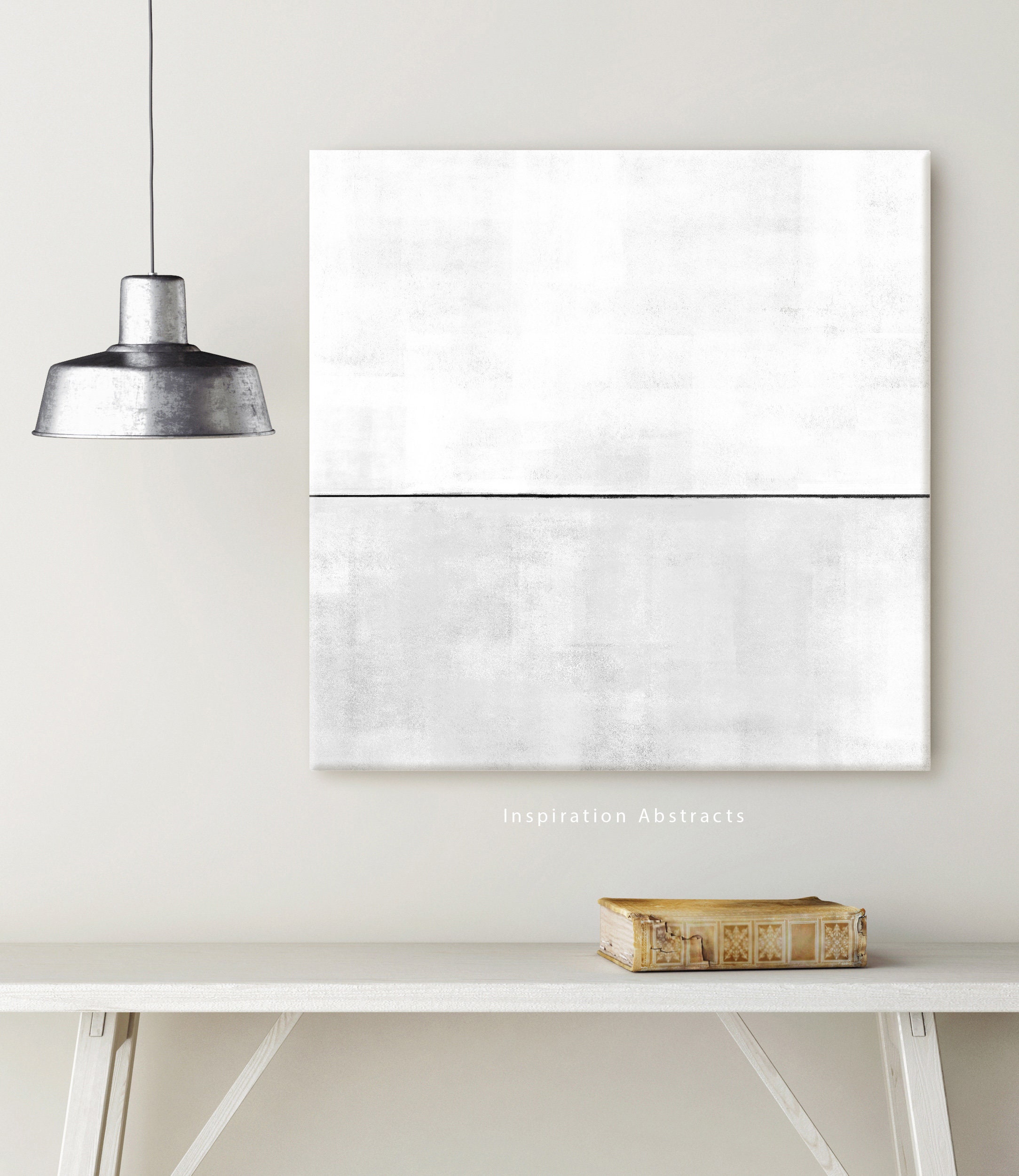 Extra Large Canvas Art Grey And White Abstract Art Canvas Etsy