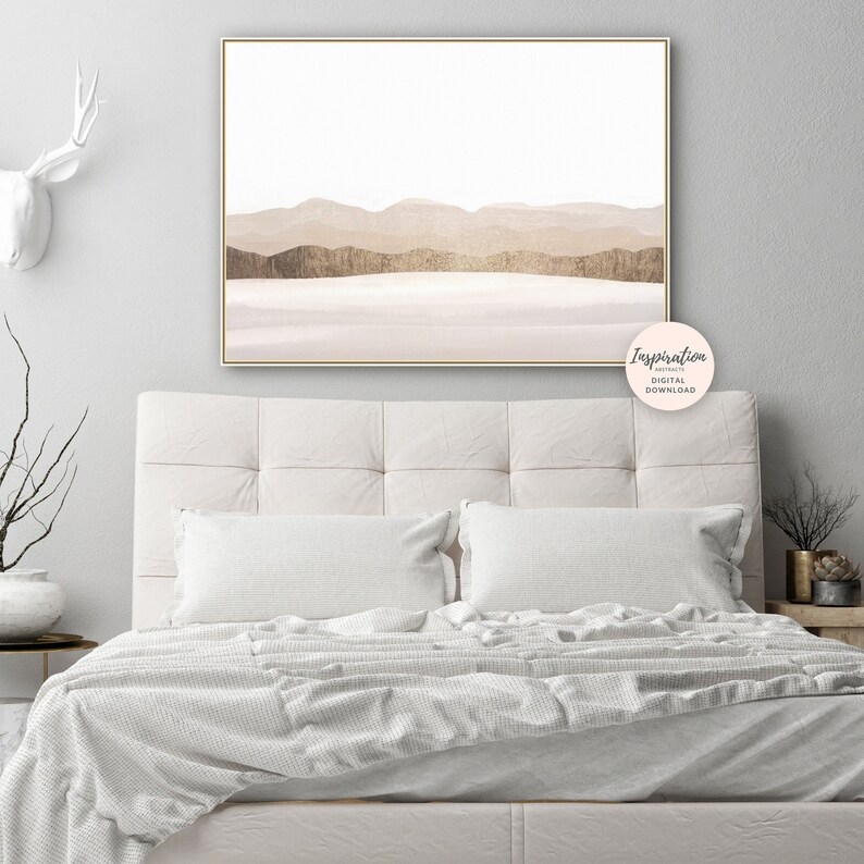 Abstract Landscape Painting Modern Wall Art Minimal Etsy