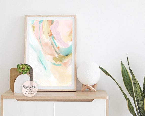 Colourful Art Print, Nursery Wall Art, Abstract Painting, Printable Art, Abstract Art, Bedroom Wall Art, Modern Art, Poster Prints
