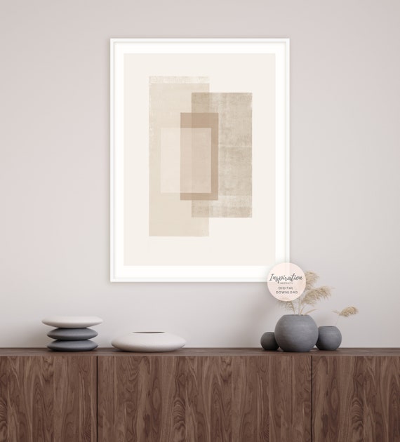 Large Minimal Wall Art, Geometric Wall Art, Neutral Tone Print, Printable Art, Abstract Art, Minimalist Print, Modern Wall Art, Poster Print