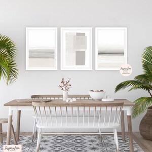 Set of 3 Minimalist Art Prints, Gallery Wall Set, Oversized Wall Art, 24x36 Art Prints, Large Wall Art, Abstract Art, Simple Art Prints image 2