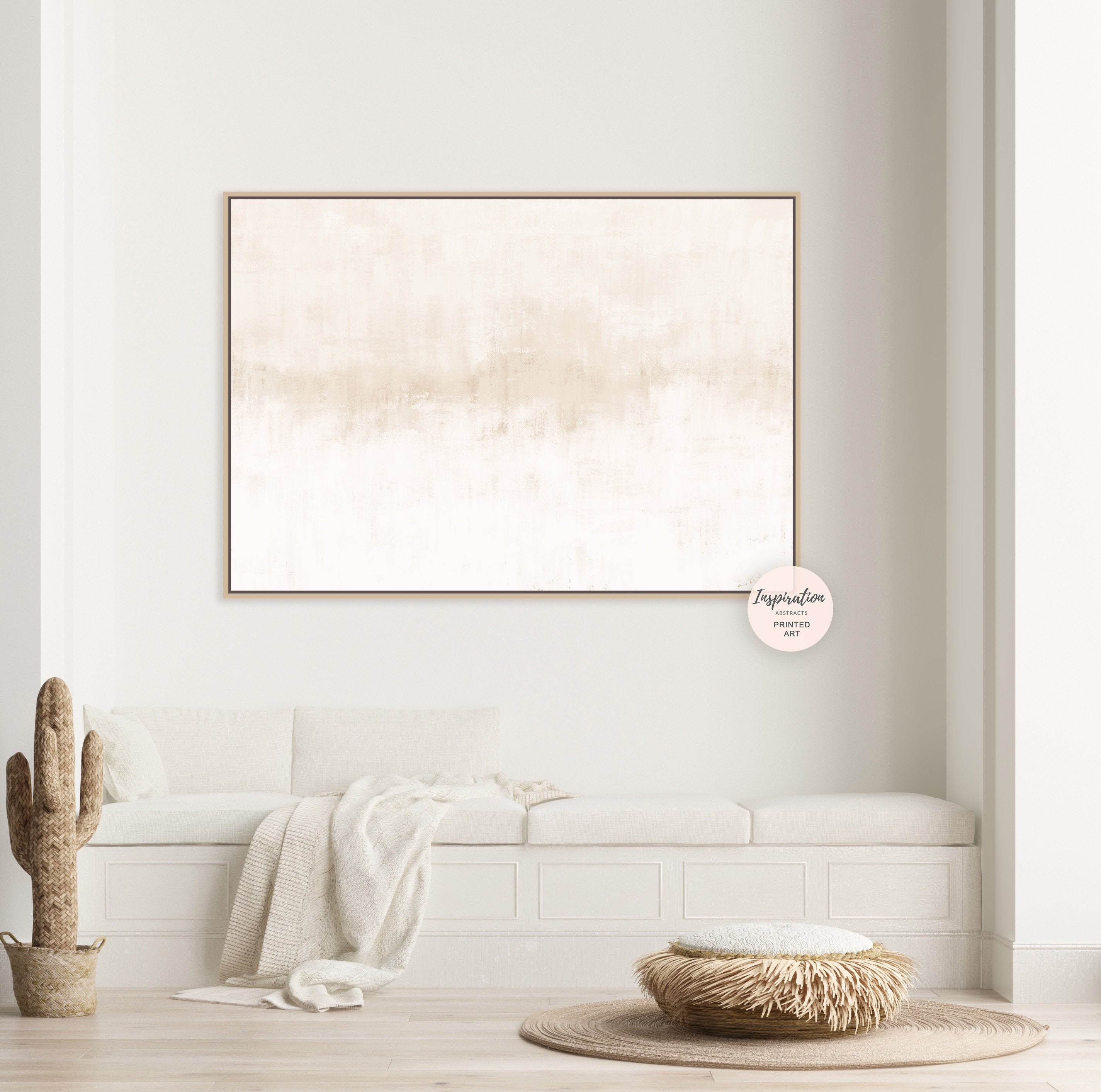 Minimal canvas art large canvas print minimalist art lake etsy