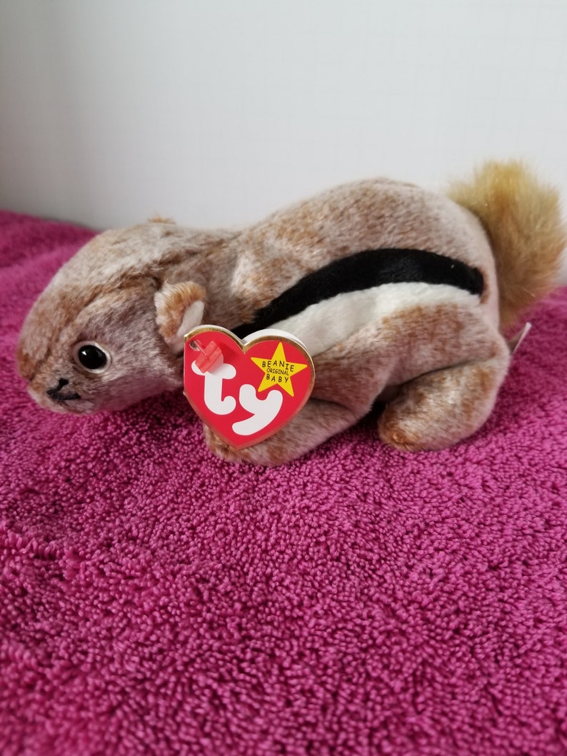 Beanie Baby Original Chipper the squirrel RETIRED Style 4259 Etsy