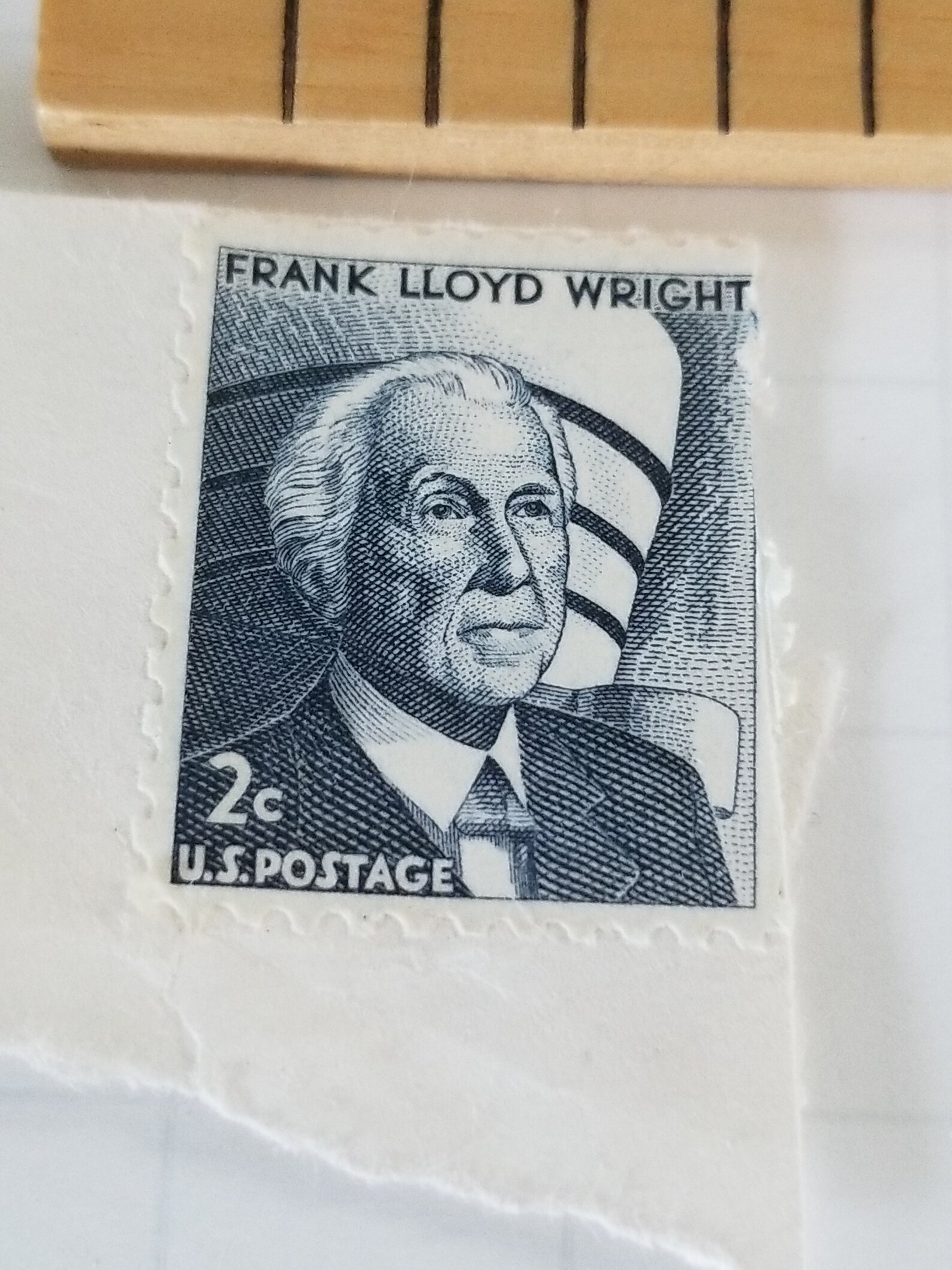 Frank Lloyd Wright Two Cent Stamp Etsy