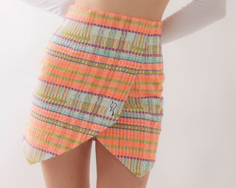 Handmade Women's Pencil Skirt - Sunny Coral