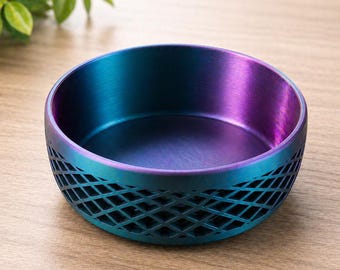 Tigela geométrica impressa em 3D para guardar objetos | Bandeja organizadora de mesa moderna