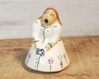 Vintage Silly Lady Singer Planter ~ OLO Lady 1013D A ~ 1940's