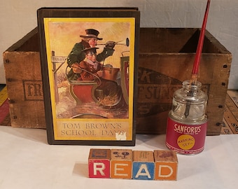 Días escolares de Tom Brown por An Old Boy (Thomas Hughes) - Ilustraciones por Louis Rhead - Publicado en 1911 primera edición