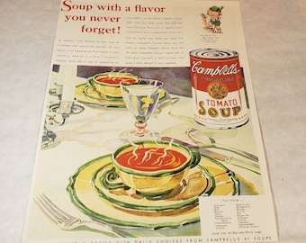 Anuncio de la revista Campbell's Soup Magazine - Needlecraft Magazine 1929 - Anuncio de jabón backside P y G