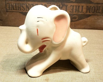 Vintage Hull Pottery "Stretch" Elephant Planter ~ 1950's