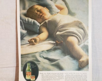 Original Vintage Carnation Milk Magazine Advertisement ~ Ladies' Home Journal Magazine 1927 ~ Backside Sunkist Lemons Advertisement