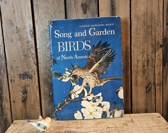 Libro antiguo ~ Aves cantoras y de jardín de Norteamérica ~ National Geographic Society ~ 1964