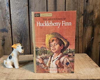 Huckleberry Finn ~ Written by Samuel L. Clemens ~ Illustrated by Jo Polseno ~ Companion Library Edition ~ 1963